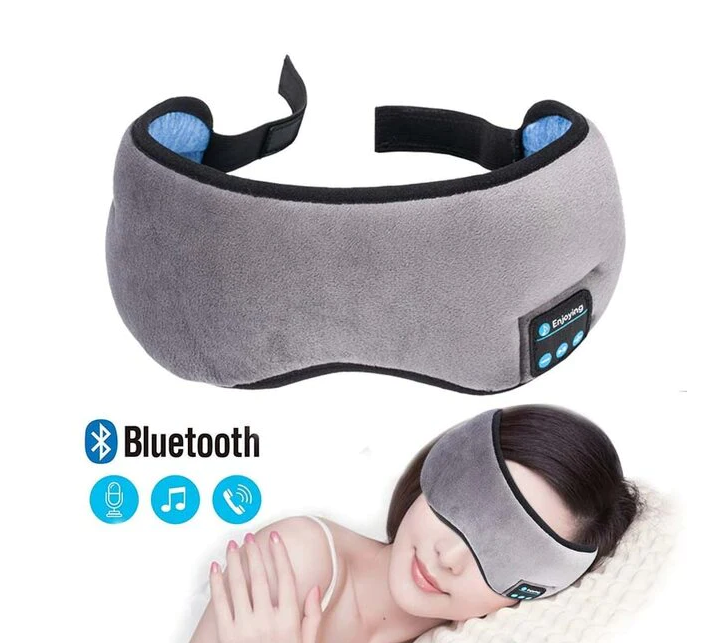 Bluetooth Sleep Headband – Wireless Headphones, Built-In Speakers, Comfortable Fabric, 10-Hour Battery Life