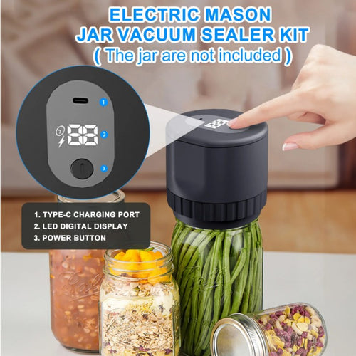 Automatic Electric Mason Jar Vacuum Sealer Kit